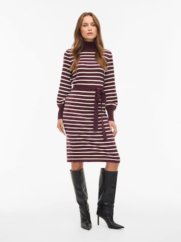 VILA Gebreide jurk 'VIAMANDA' in Rood