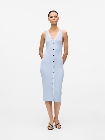 Karl Lagerfeld Knit dress ' Strickkleid mit Logo ' in Blue: front