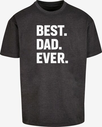 Merchcode Shirt 'Fathers Day - Best Dad Ever' in Schwarz: predná strana