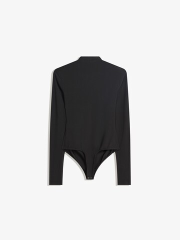 Bershka Koszula body w kolorze czarny