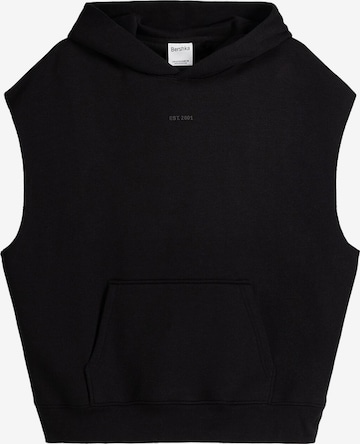 Bershka Sweatshirt in Black: front