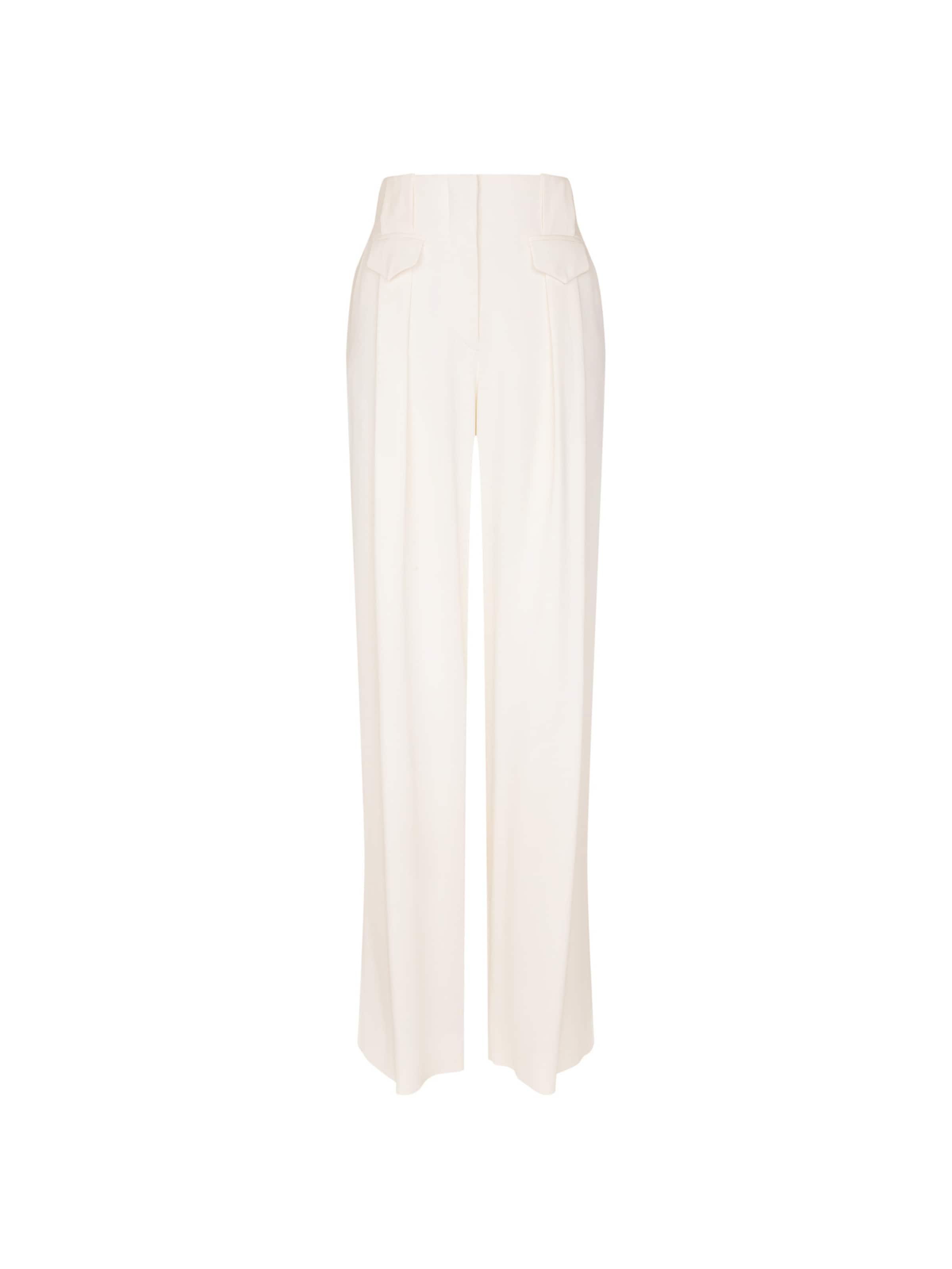 Regular Pantalon à pince 'Alexandra Lapp' SEIDENSTICKER en blanc : devant