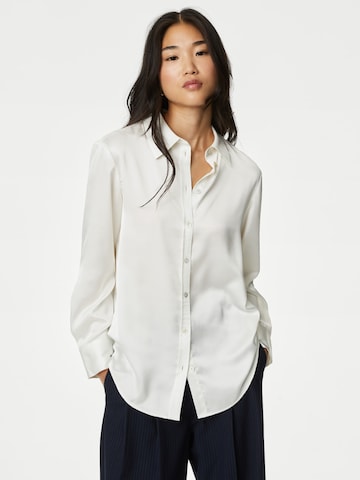 Chemisier Marks & Spencer en blanc : devant