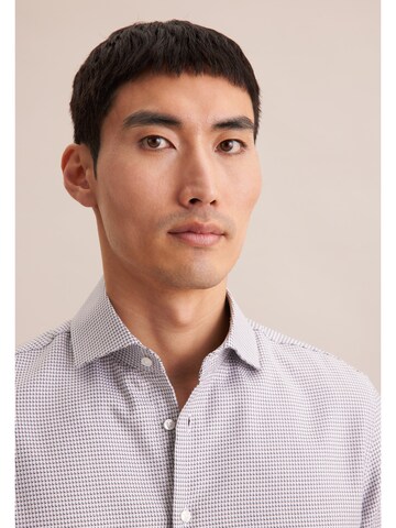 SEIDENSTICKER Slim fit Business shirt in Grey