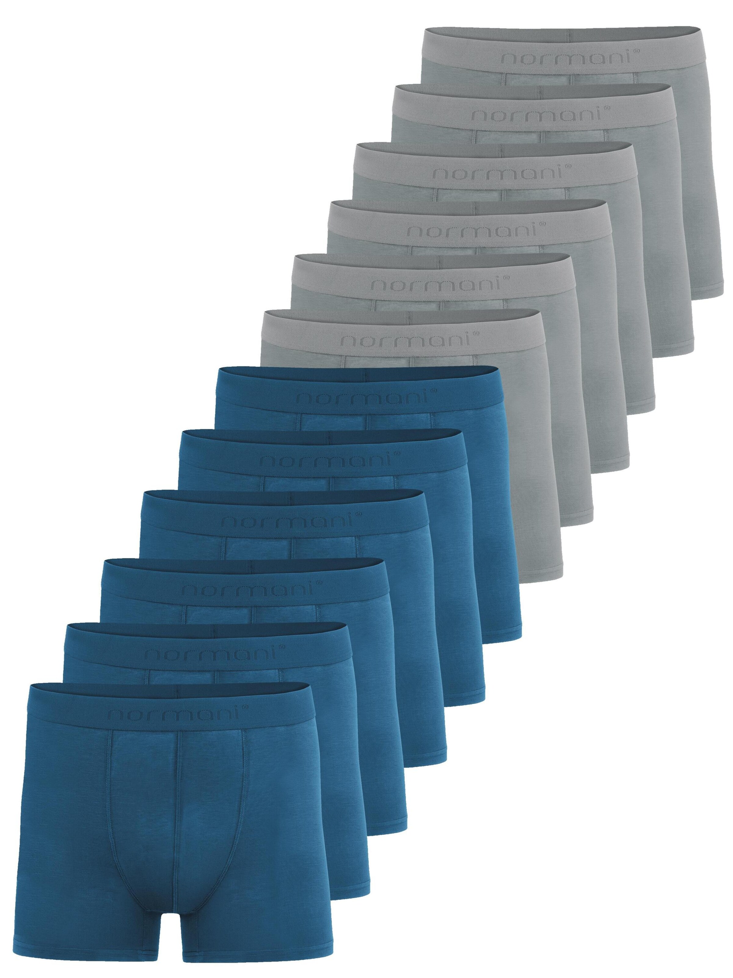 Boxers normani en bleu : devant