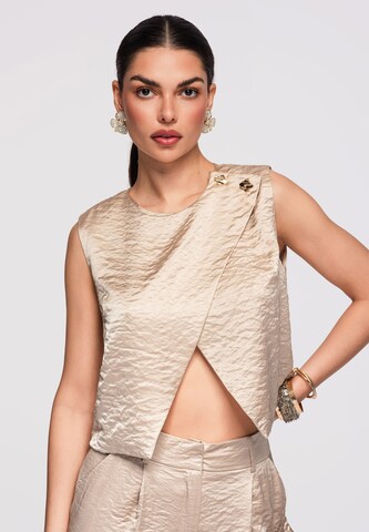 Ombre Top in Beige: voorkant