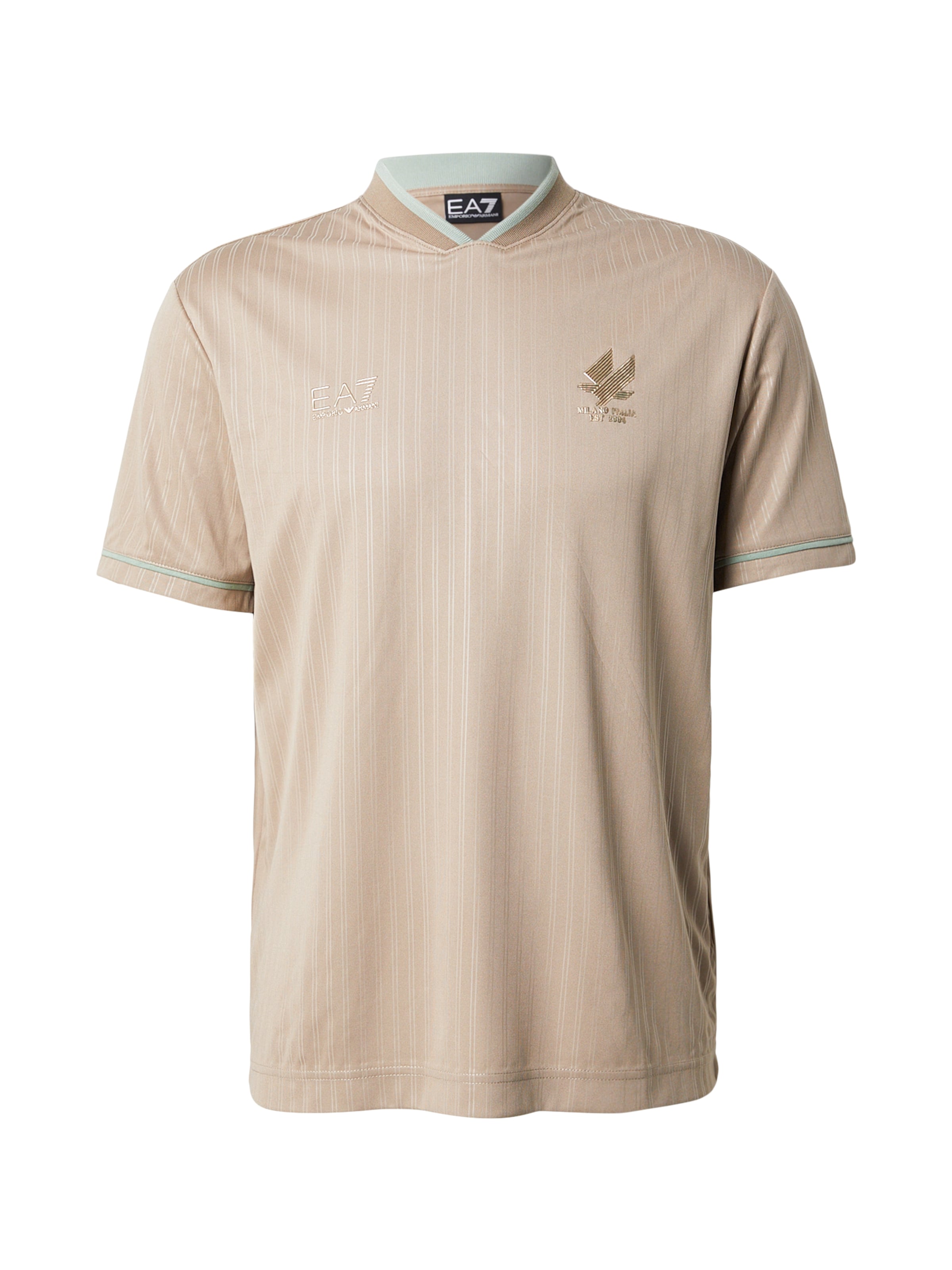 Maglia funzionale di EA7 Emporio Armani in beige: frontale