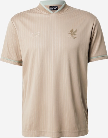 EA7 Emporio Armani Toiminnallinen paita värissä beige: etupuoli