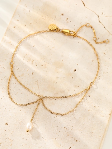 Bijoux de pied 'Pearl Drop Layered' Hey Happiness en or