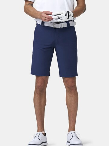 MEYER Slim fit Workout Pants in Blue: front