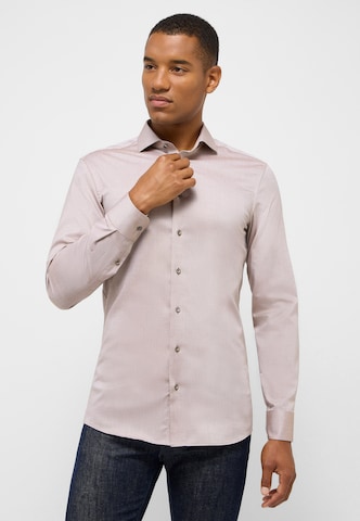 ETERNA Slim Fit Businesshemd in Beige: Vorderseite
