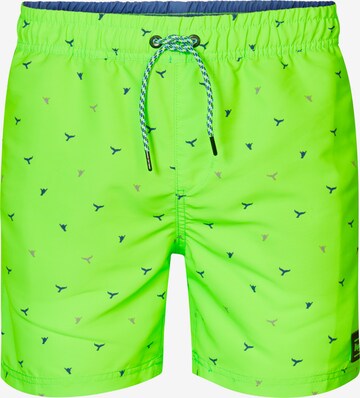 Petrol Industries Swim Trunks in Green: front