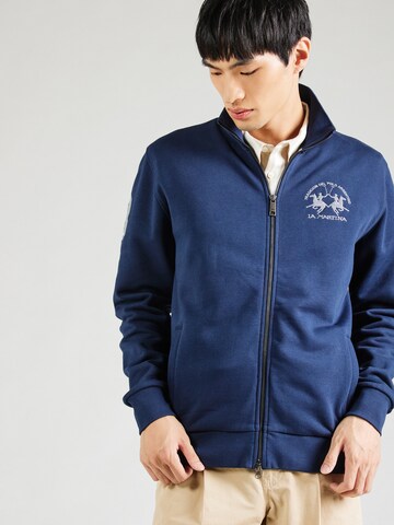 La Martina Sweat jacket in Blue: front