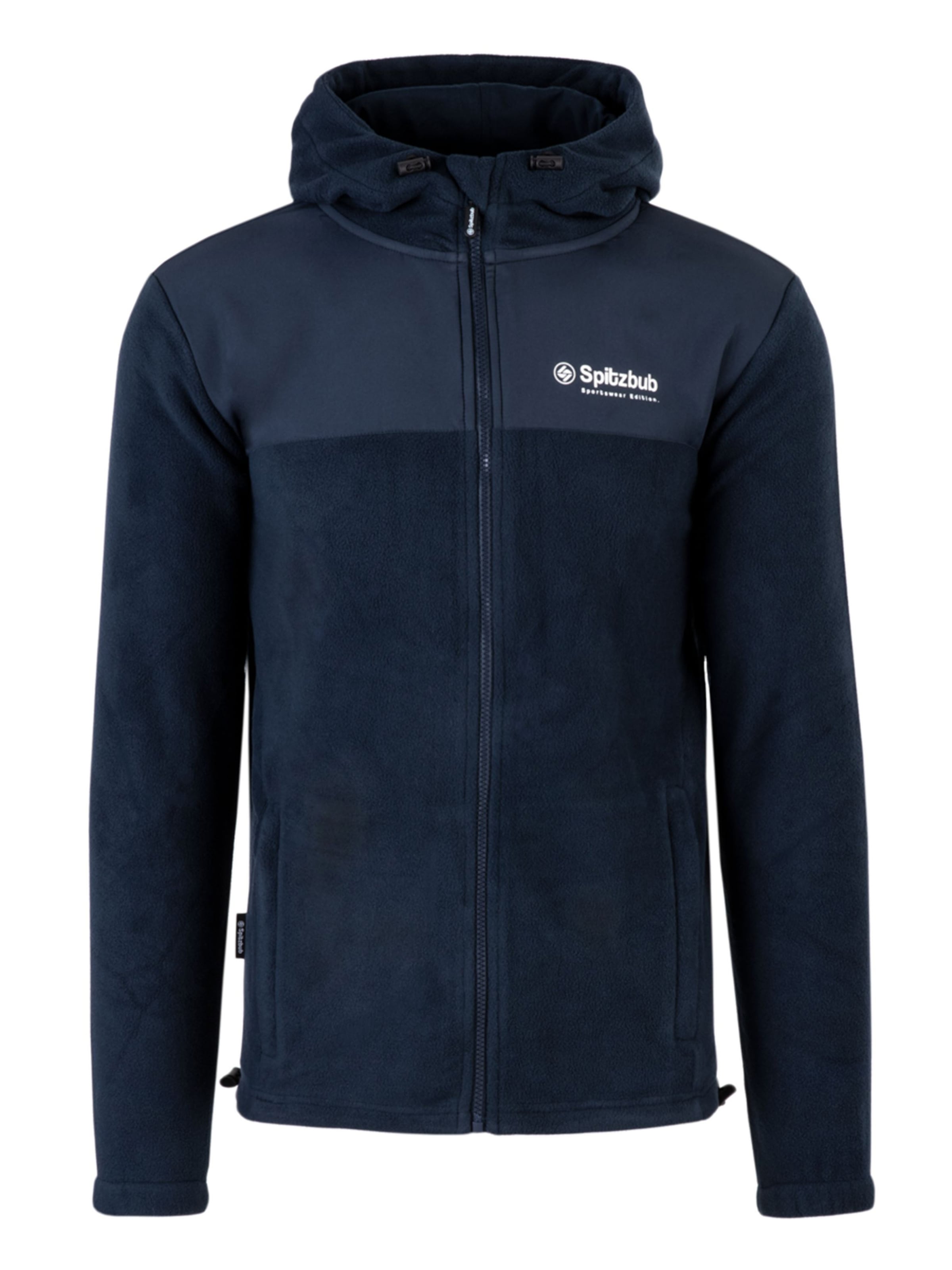 SPITZBUB Fleece jacket in Blue: front
