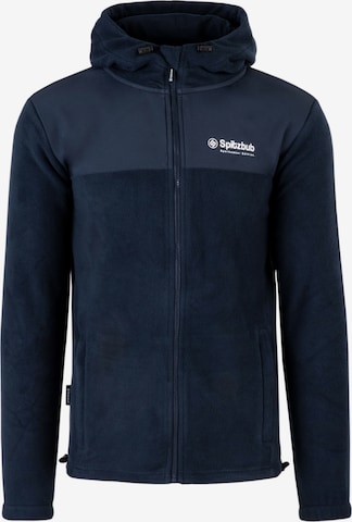 SPITZBUB Fleece Jacket in Blue: front