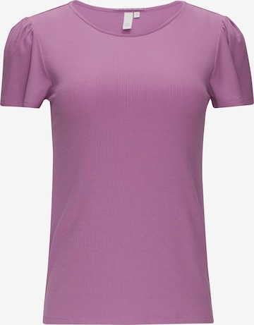 T-shirt QS en violet : devant