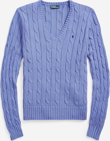 Pulover de la Polo Ralph Lauren pe albastru: față
