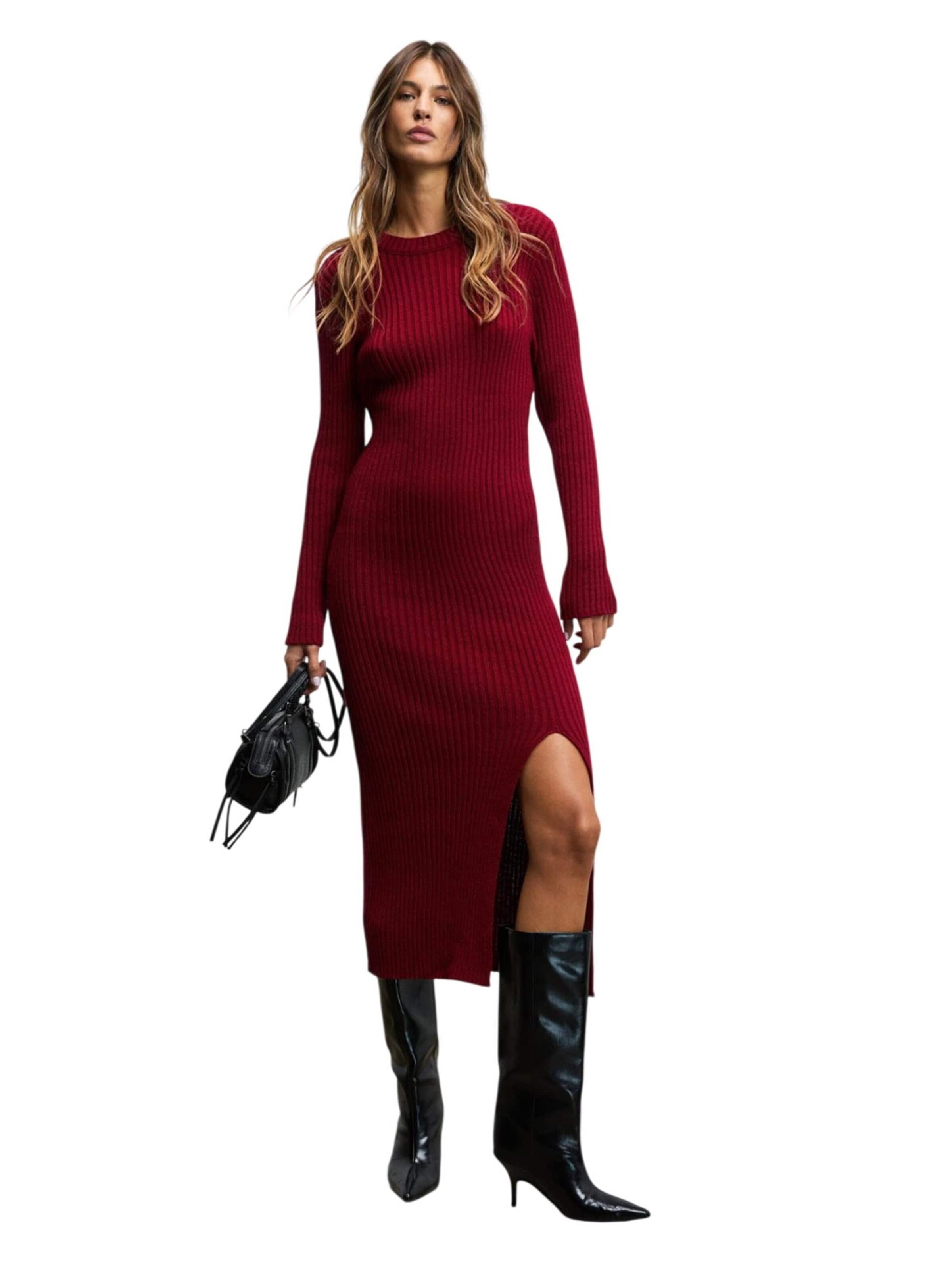 Grimelange Knit dress in Red