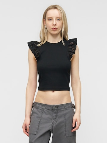ONLY Top 'ONLCESME' in Black: front