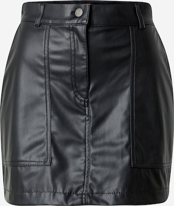 BOSS Orange Skirt in Black: front