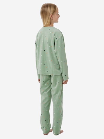 SCHIESSER Pajamas ' Nightwear ' in Green