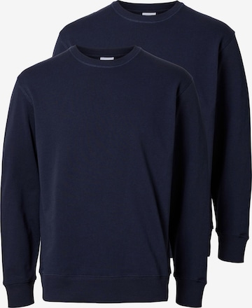 Sweat-shirt SELECTED HOMME en bleu : devant