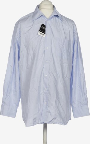 Walbusch Button Up Shirt in XL in Blue: front