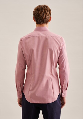 SEIDENSTICKER Slim Fit Hemd 'Patch3' in Pink