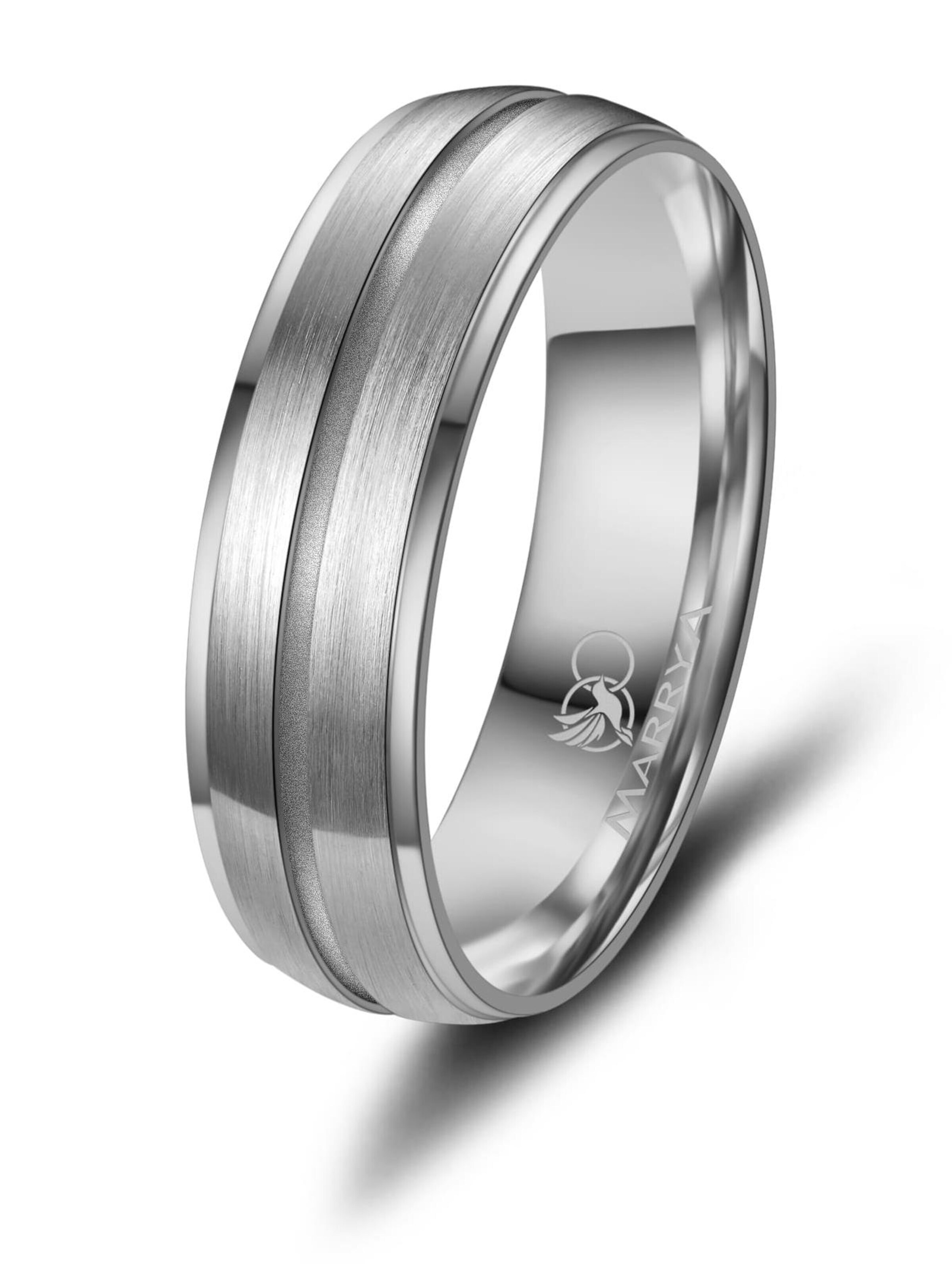 MARRYA Ring 'MARRYA TI-33 Ehering aus Titan' in Silver