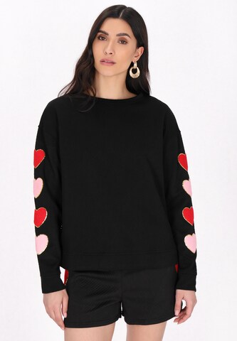 faina - Sweatshirt 'Home' em preto: frente