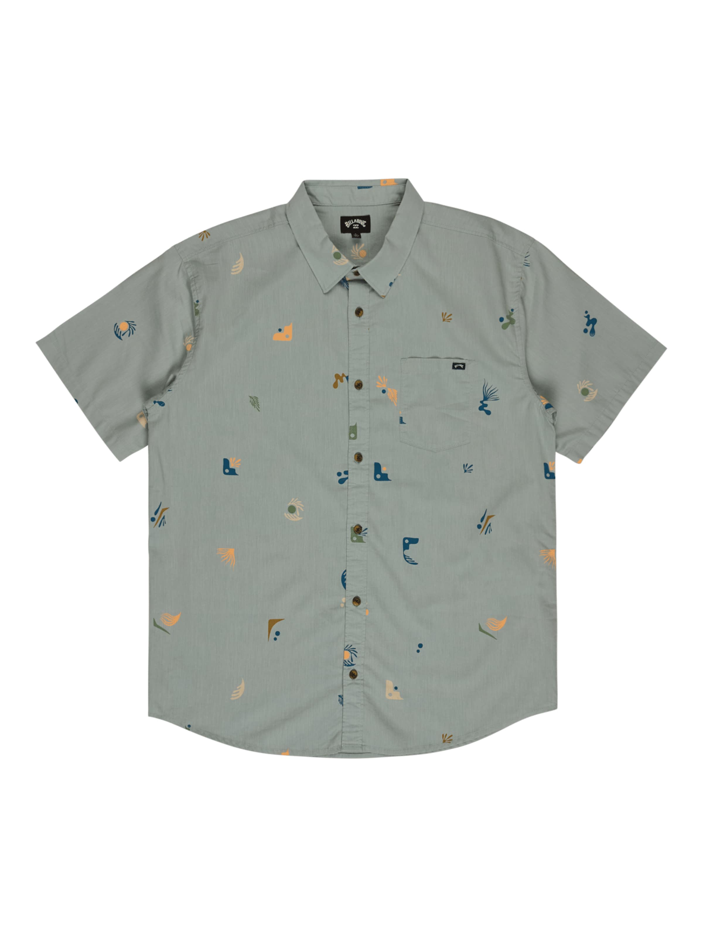 BILLABONG Regular Fit Hemd 'Sundays Mini' in Blau: Vorderseite