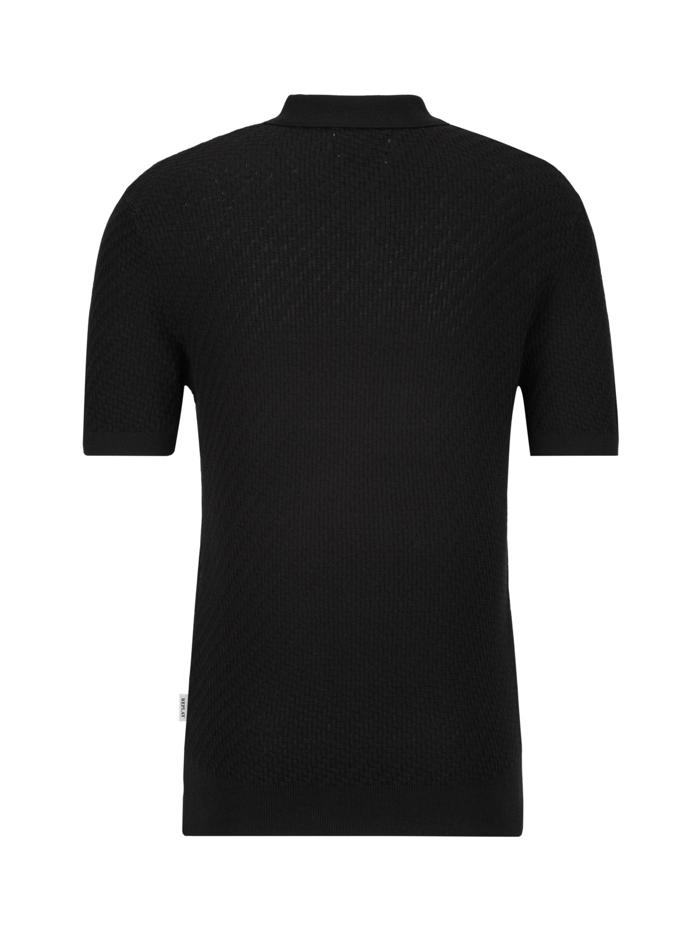 REPLAY Poloshirt in Schwarz