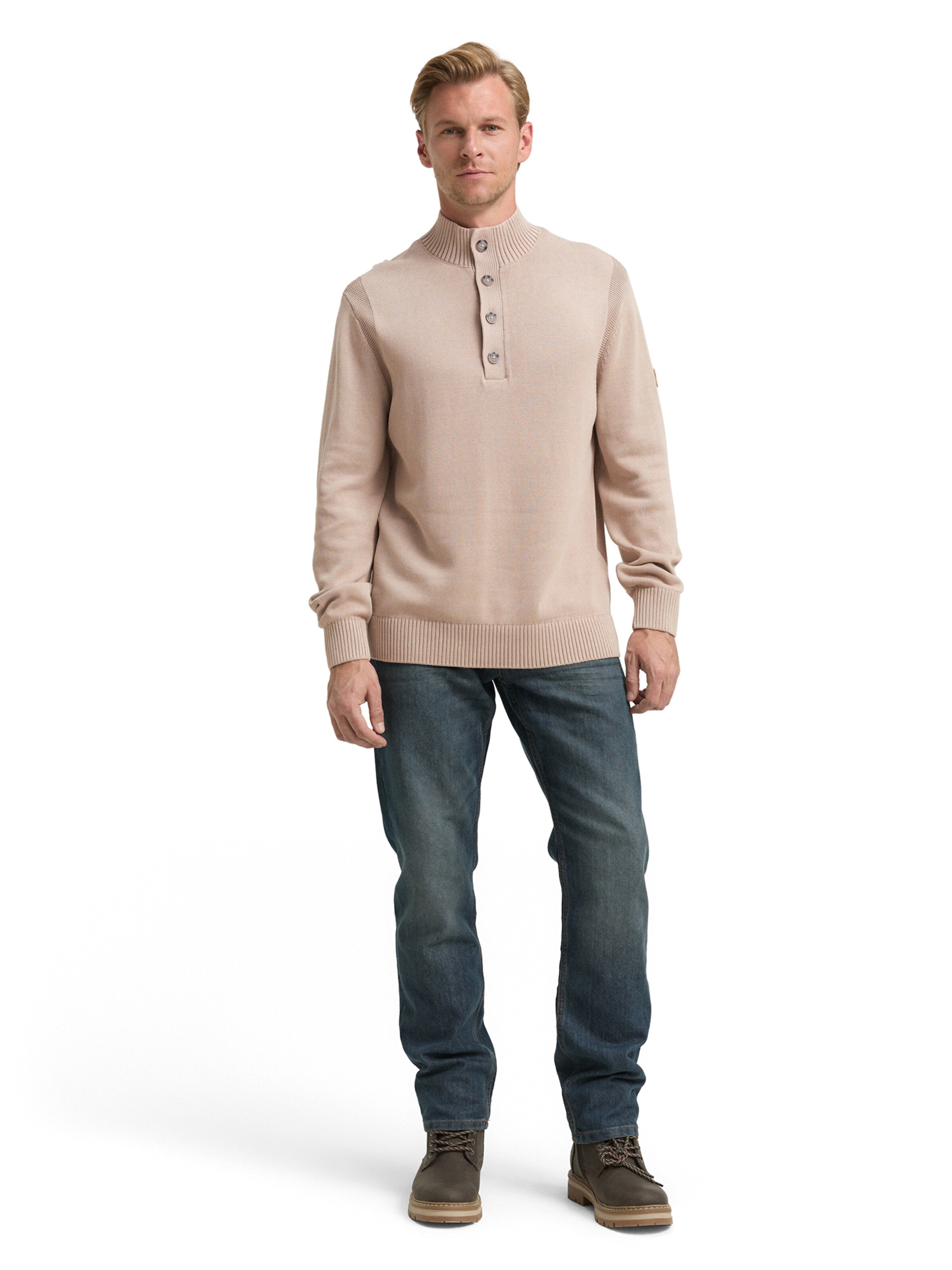 TOM TAILOR Pullover in Braun