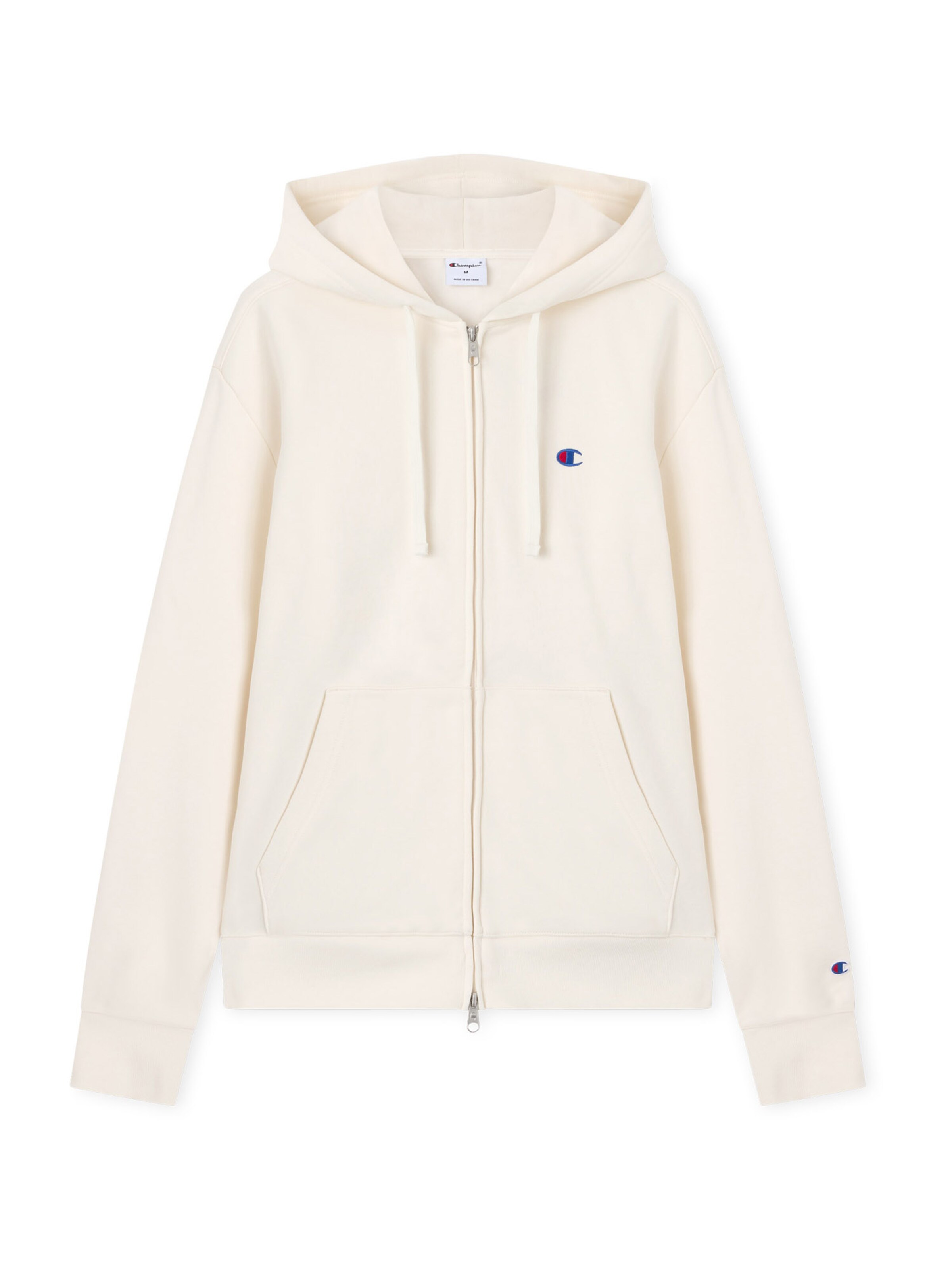 Champion Кофта на молнии в Желтый: спереди