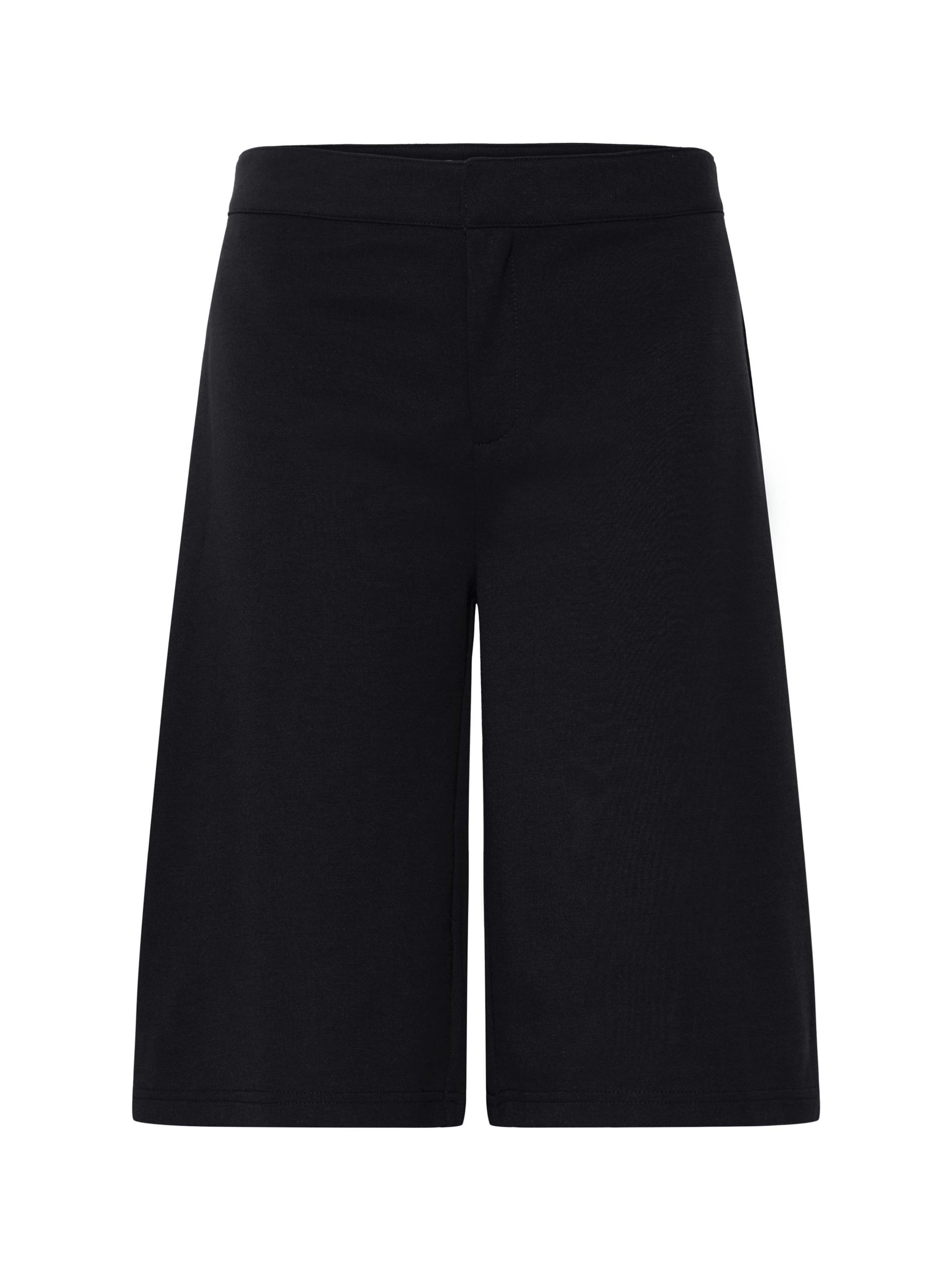 Oxmo Loosefit Bermuda Shorts in Schwarz: Vorderseite