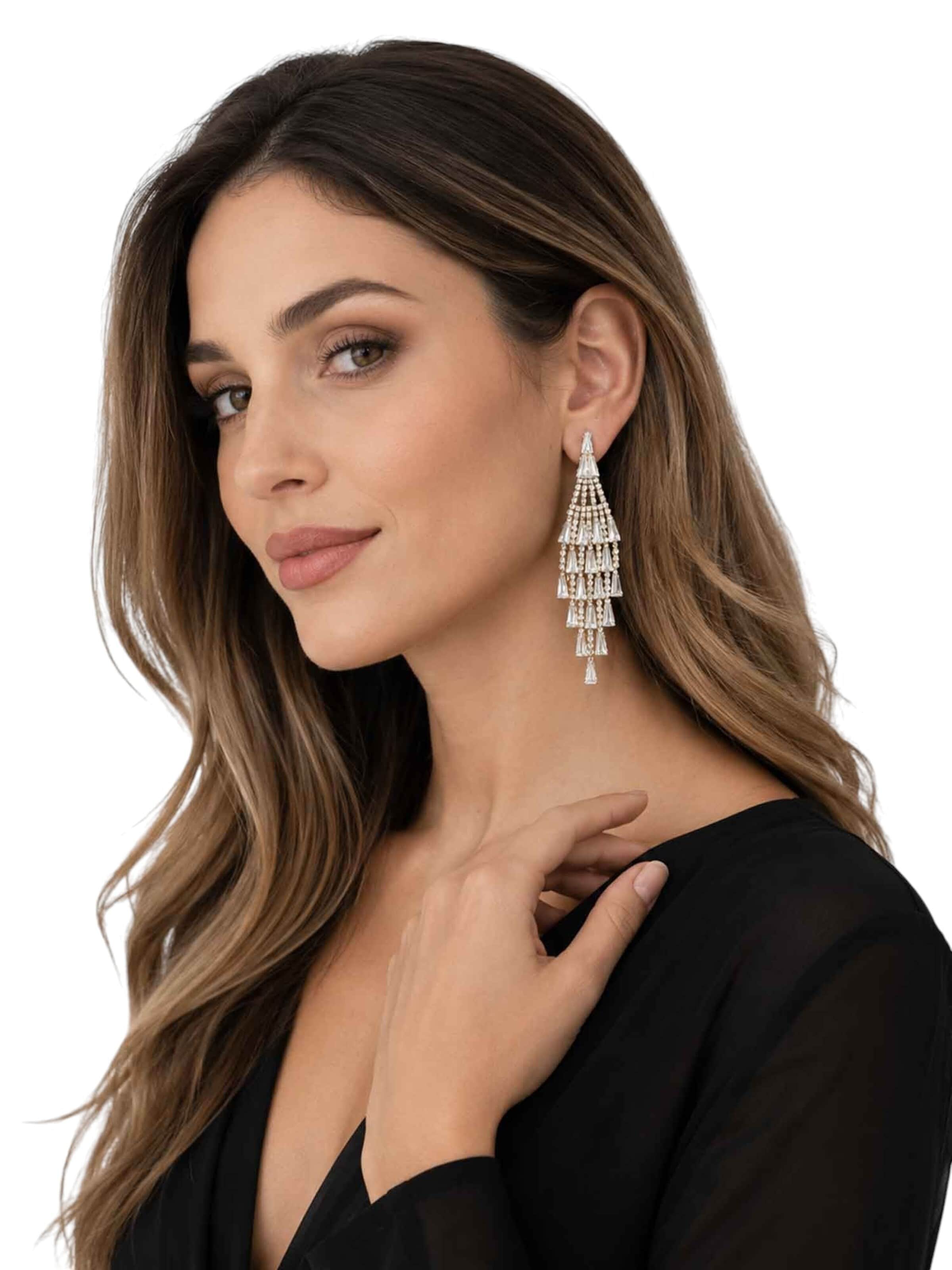 Boucles d'oreilles 'Czarina' RteRme en or : devant