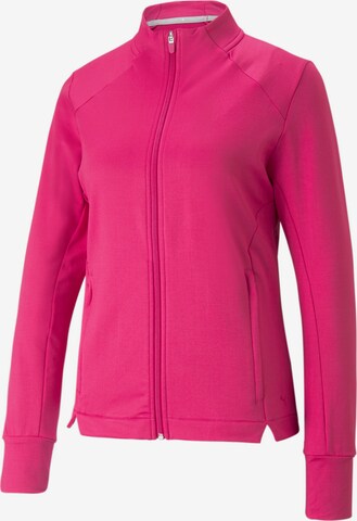 PUMA Athletic Jacket in Pink: front