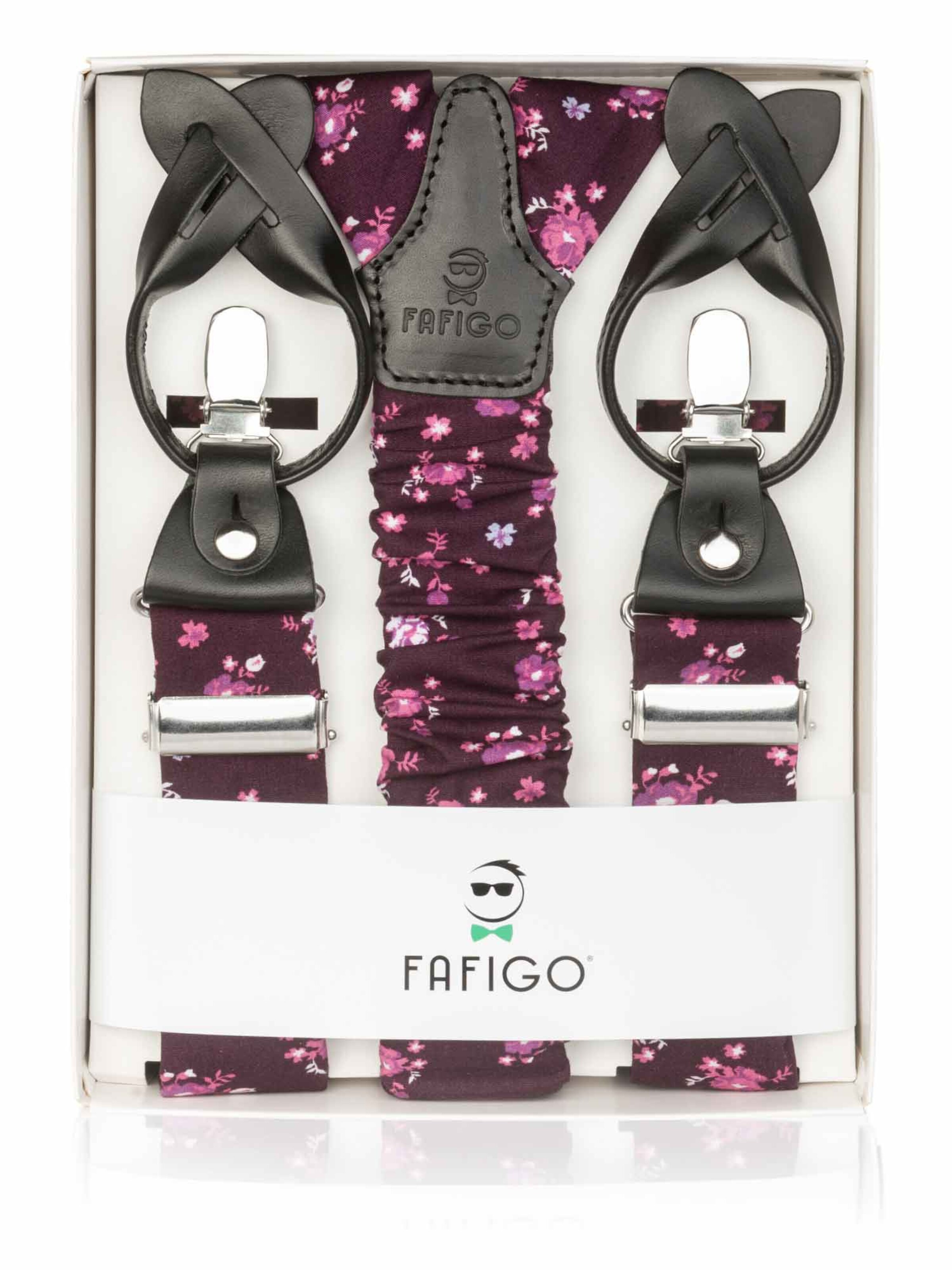 FAFIGO Hosenträger 'Zio Giuseppe'‌‌‌ in Lila: Vorderseite