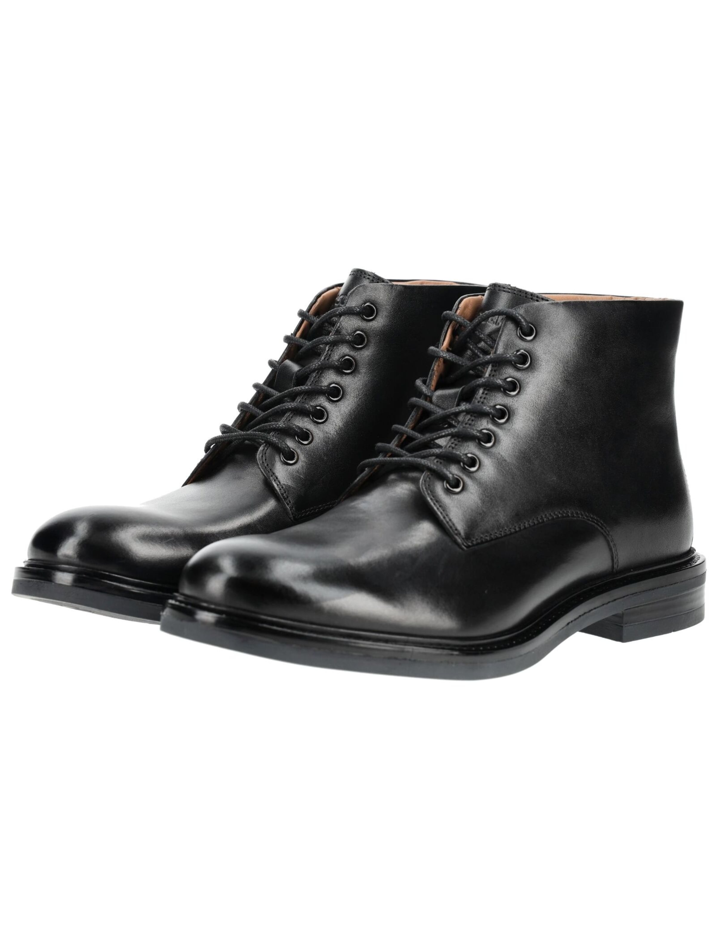 GIOSEPPO Schnürstiefel in Schwarz: Vorderseite