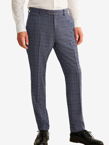 Coupe slim Pantalon à plis Next en bleu : devant