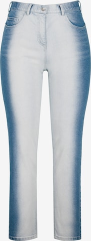 Ulla Popken Regular Jeans 'Sarah' in Blauw: voorkant