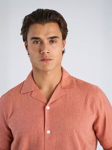 Lindbergh Regular fit Overhemd in Oranje