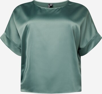 Vero Moda Curve Blouse 'MERLE' in Groen: voorkant