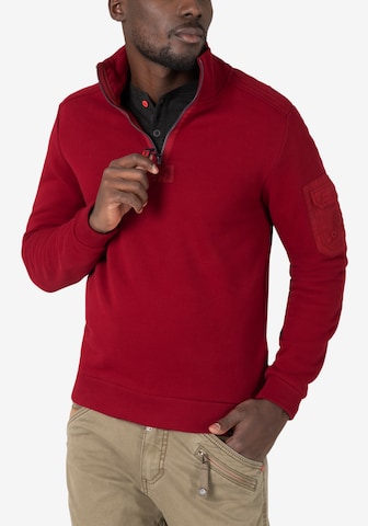 TIMEZONE - Sweatshirt em vermelho