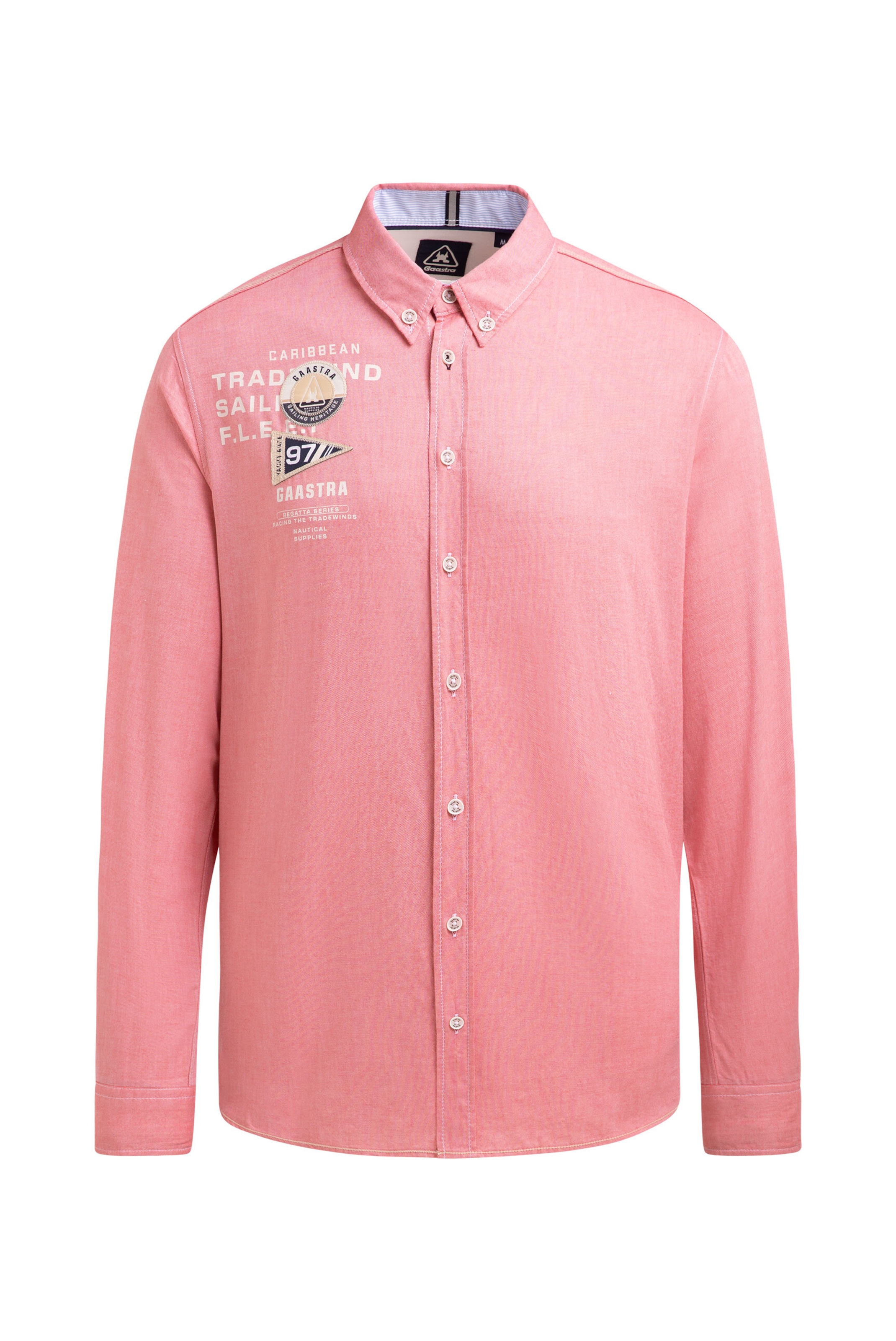 Gaastra Regular fit Button Up Shirt in Orange: front
