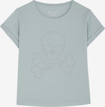 Scalpers Shirt 'Shiny Skull' in Green: front