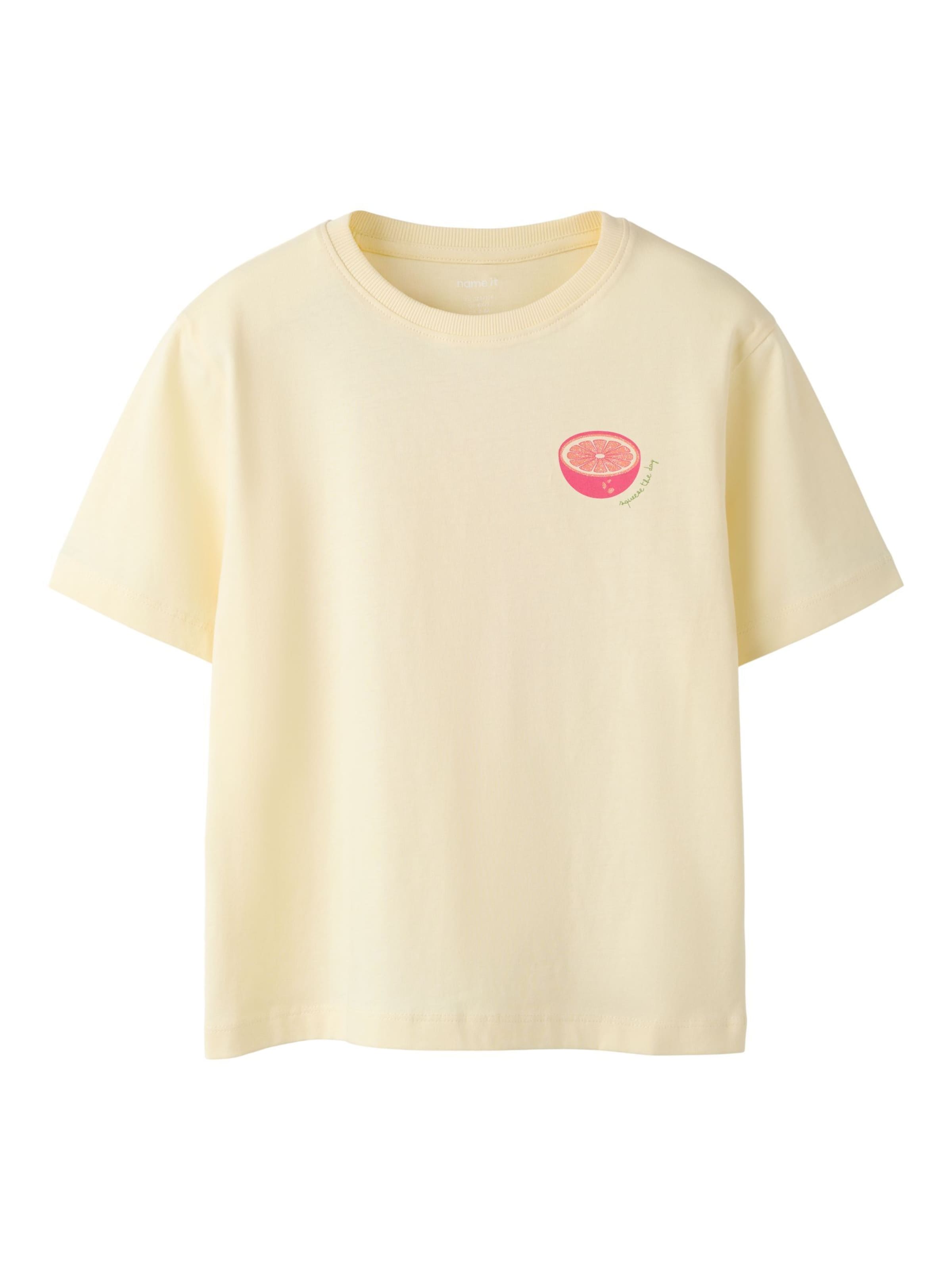 NAME IT - Camisola 'NKFJaney' em amarelo: frente