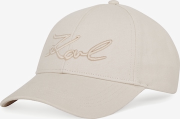 Casquette Karl Lagerfeld en gris : devant