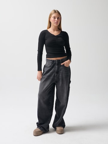 T-shirt NoWear en noir : devant