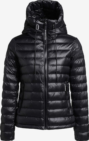 khujo Between-Season Jacket 'Lovina' in Black: front
